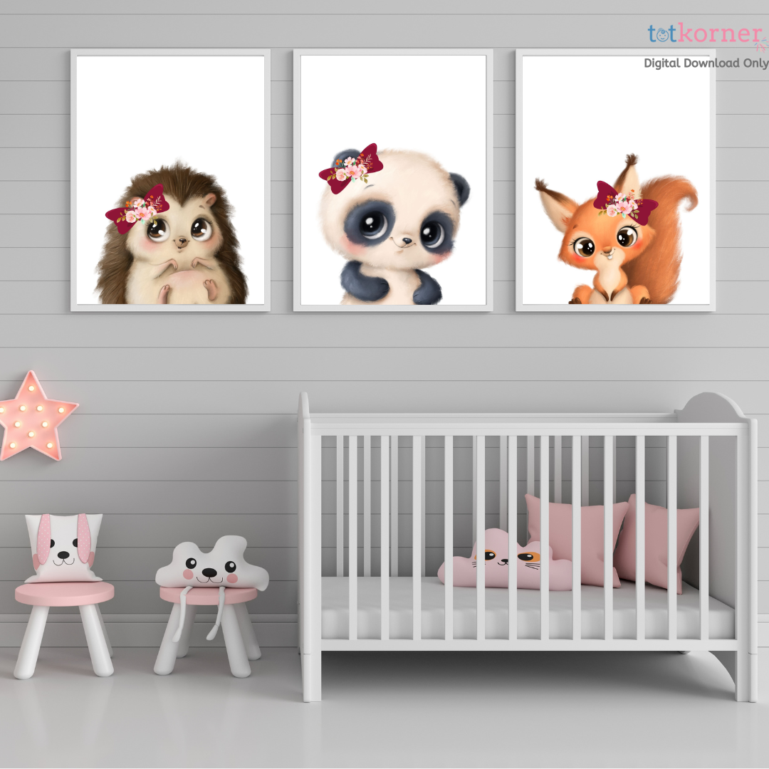 woodland-baby-animals-nursery-wall-art-printables-set-of-3-totkorner for Free Printable Nursery Wall Art Woodland Baby Animals Nursery Wall Art PRINTABLES, Set of 3 – totkorner for Free Printable Nursery Wall Art