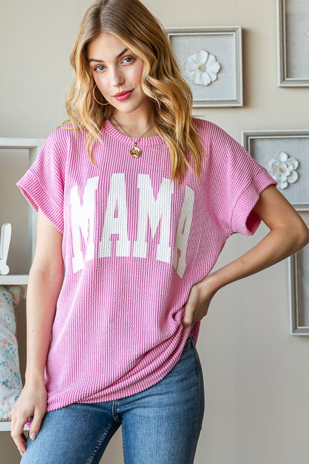 Mama Full Size Letter Graphic Short Sleeve T-Shirt