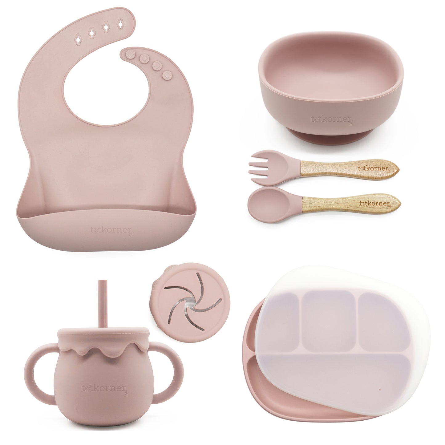 best silicone baby feeding set, food grade silicone for weaning, introduce solid food for baby