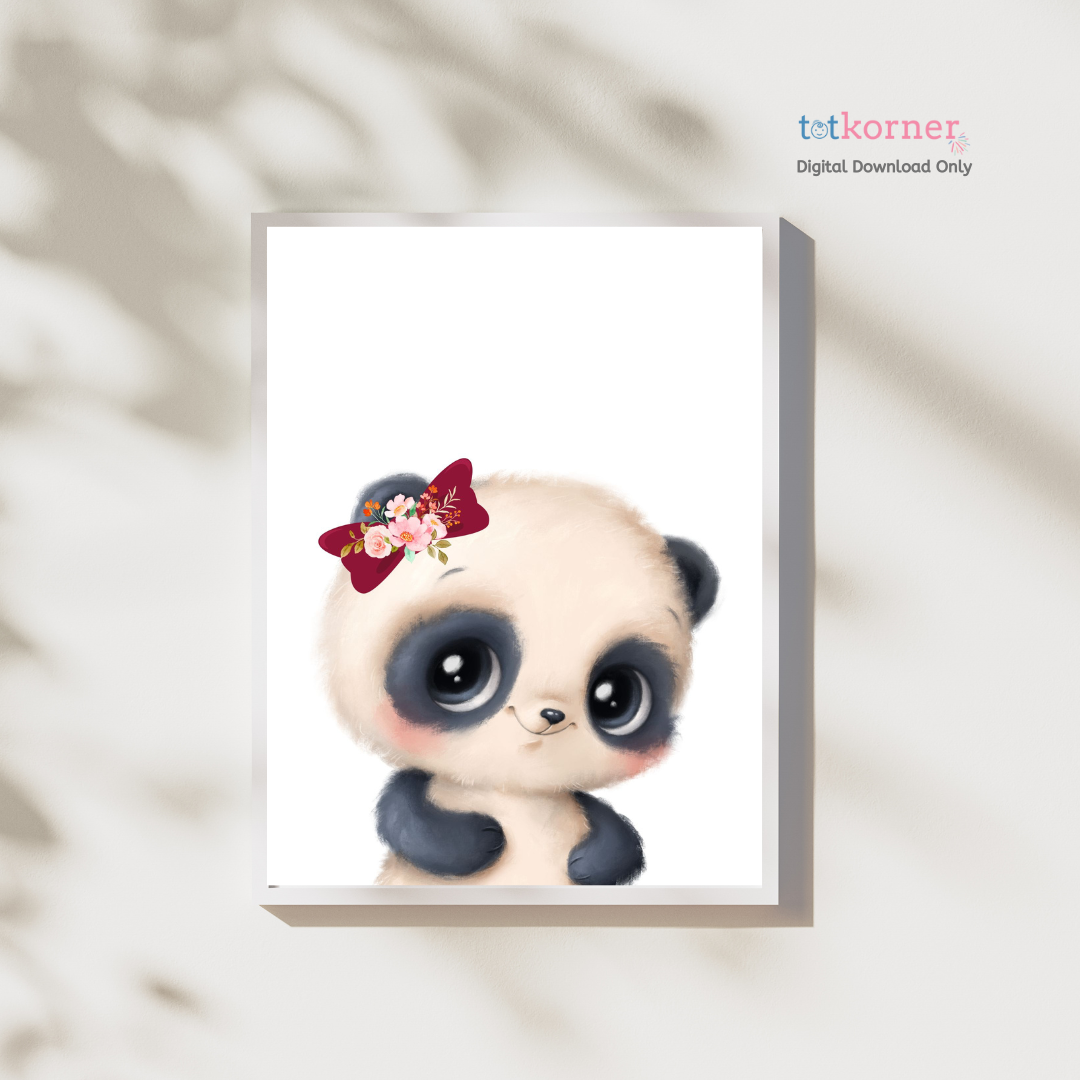 Nursery wall art | art prints | digital download | printables wall art decor | wall prints | baby panda | panda digital panda animals party | panda nursery print | panda photo | baby animals | Digital panda, nursery download, animals fancy download, cute nursery decor, sports decor, baby animal sporty digital, digital wall art, digital wall art display, digital wall art prints