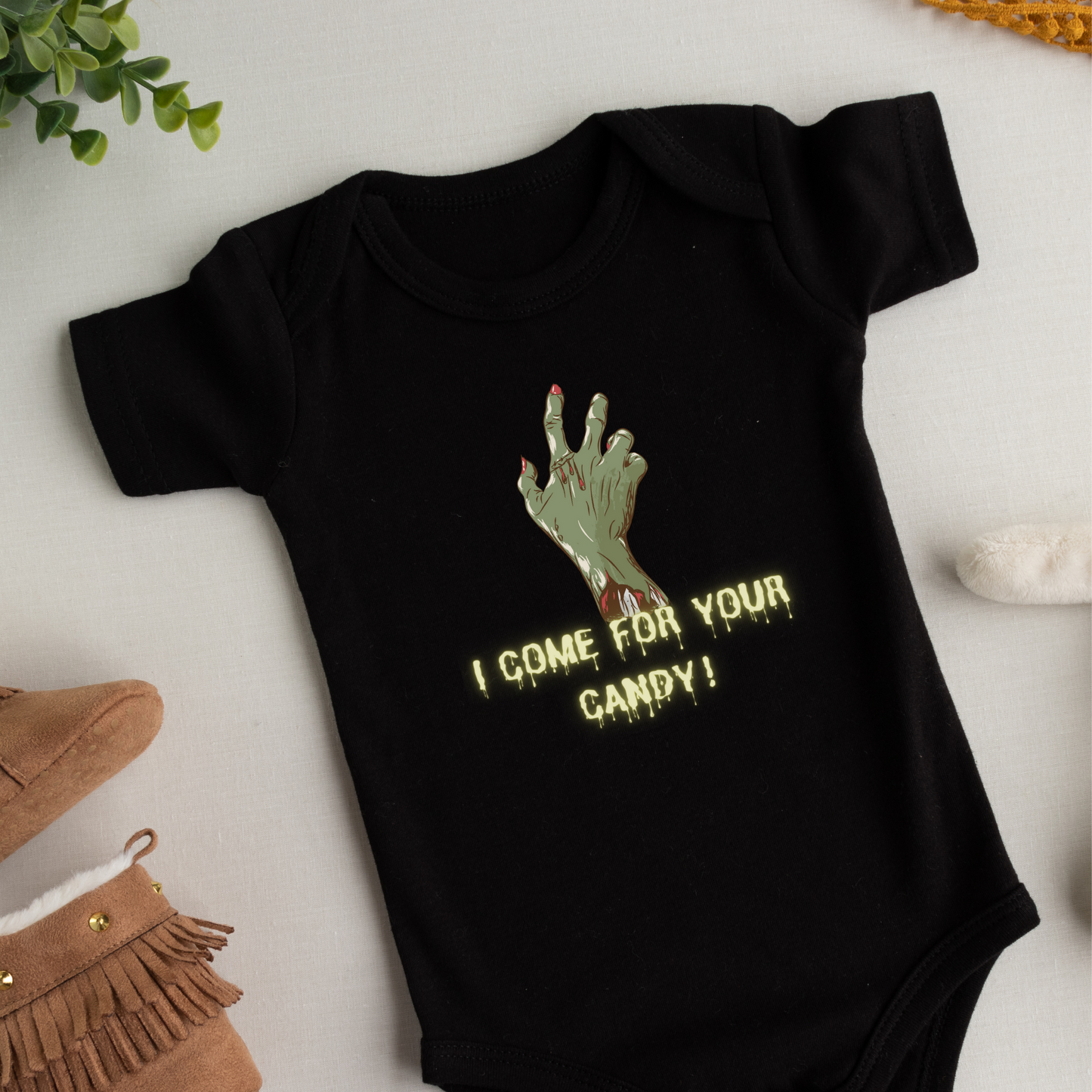 I come for you candy Funny Infant Fine Jersey Bodysuit, baby halloween clothing