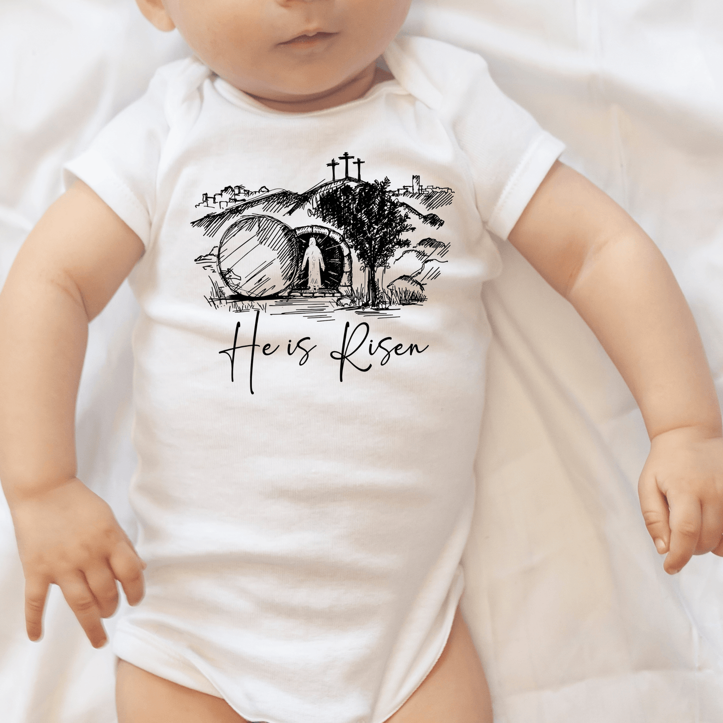 He is Risen Baby Short Sleeve Bodysuit
