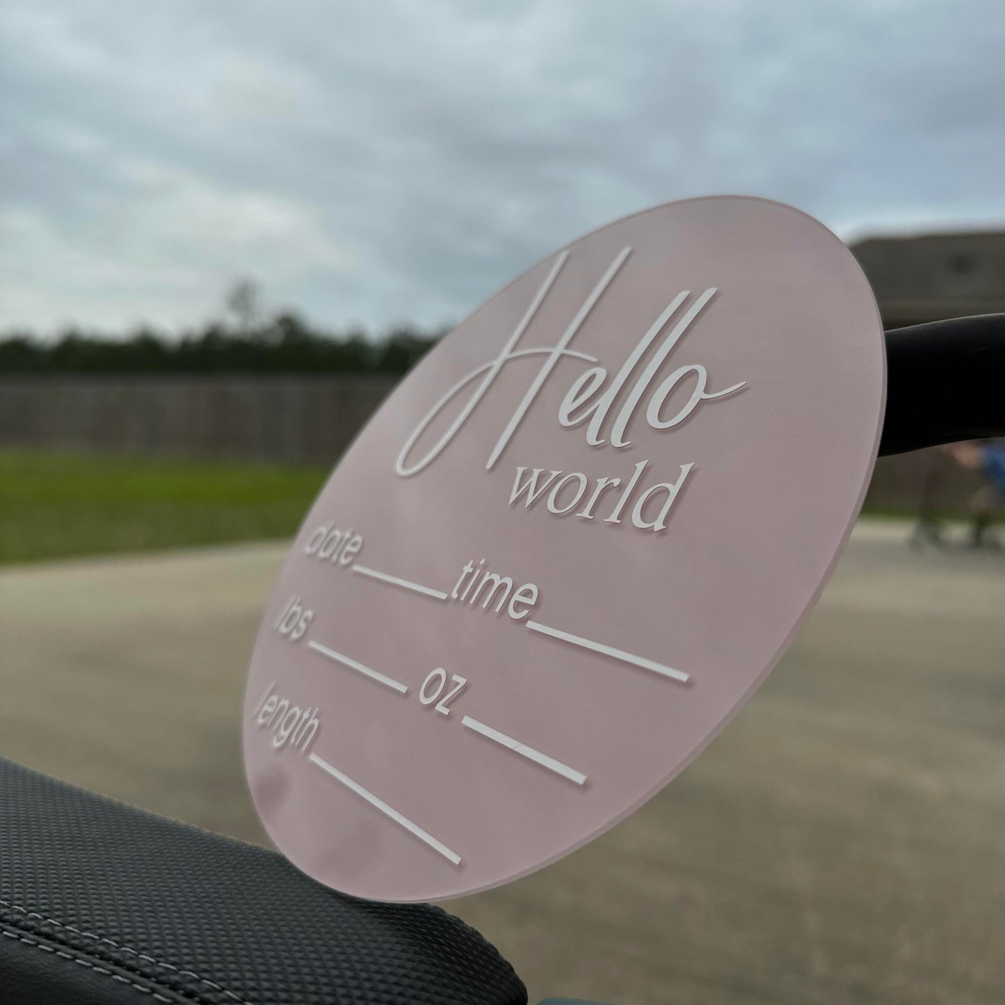 hello world baby announcement sign ideas