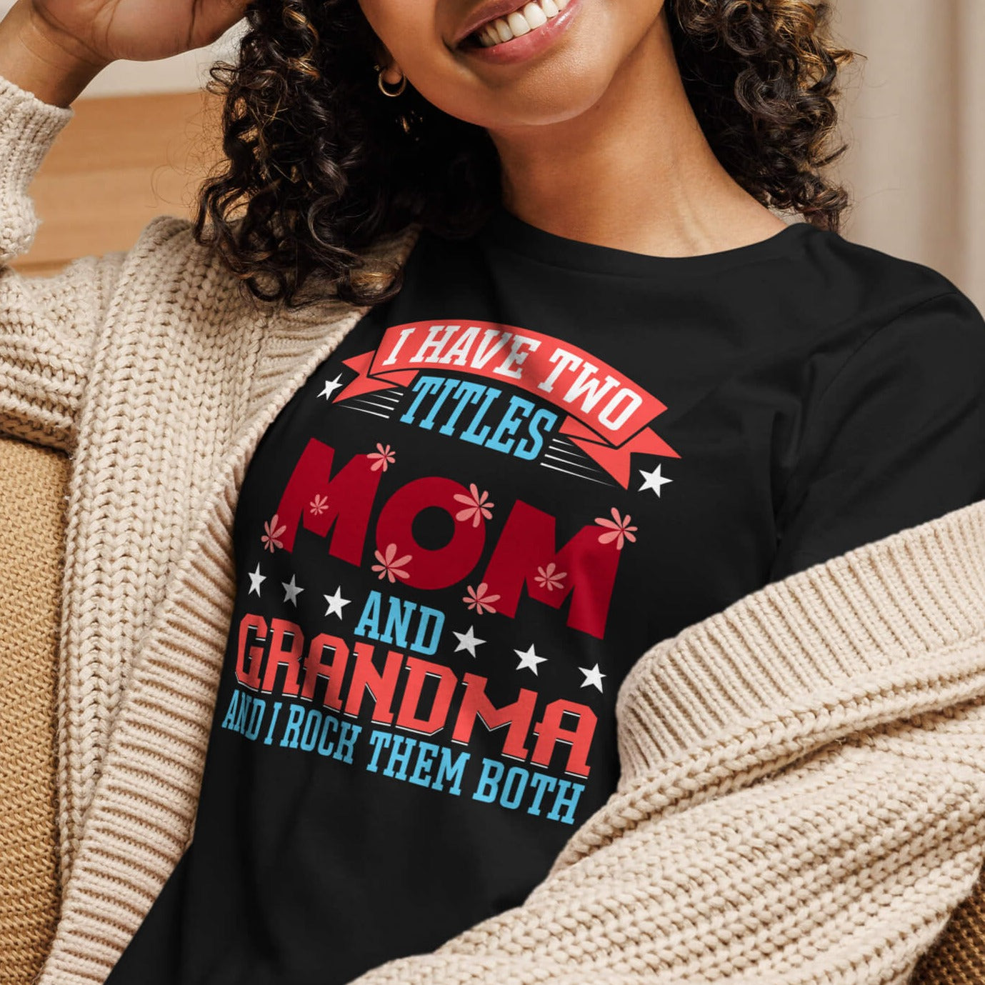 black mother's day shirt for women