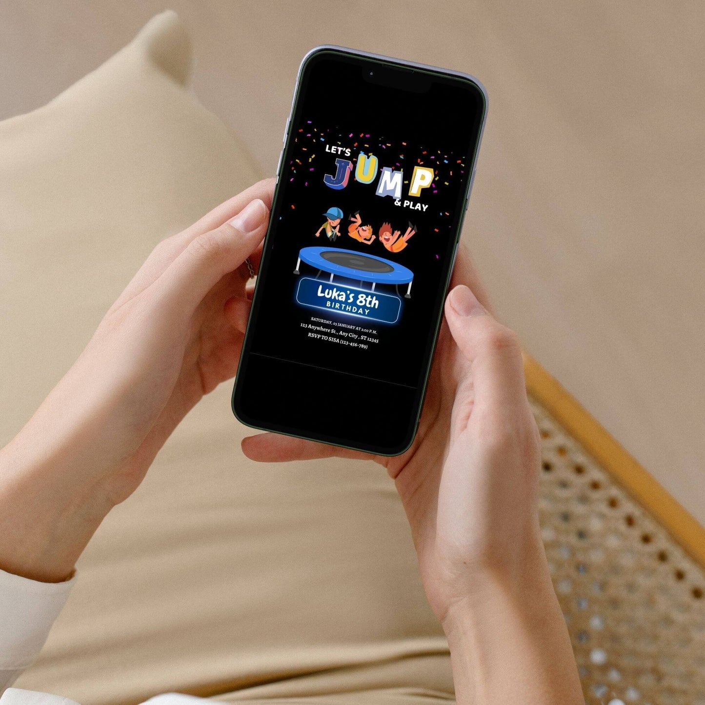 jump and play party celebration