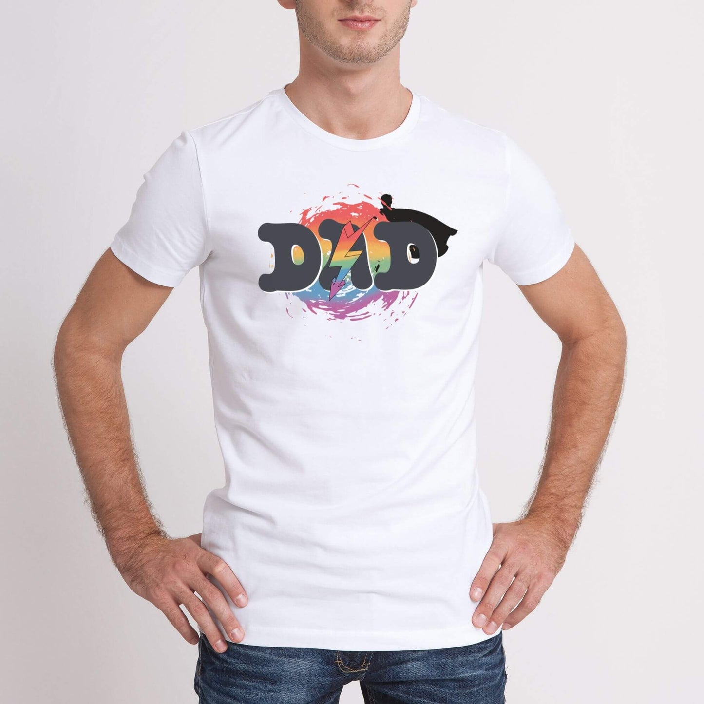 Super Dad Men's Premium Gift T-Shirt | Father's day Tee - white