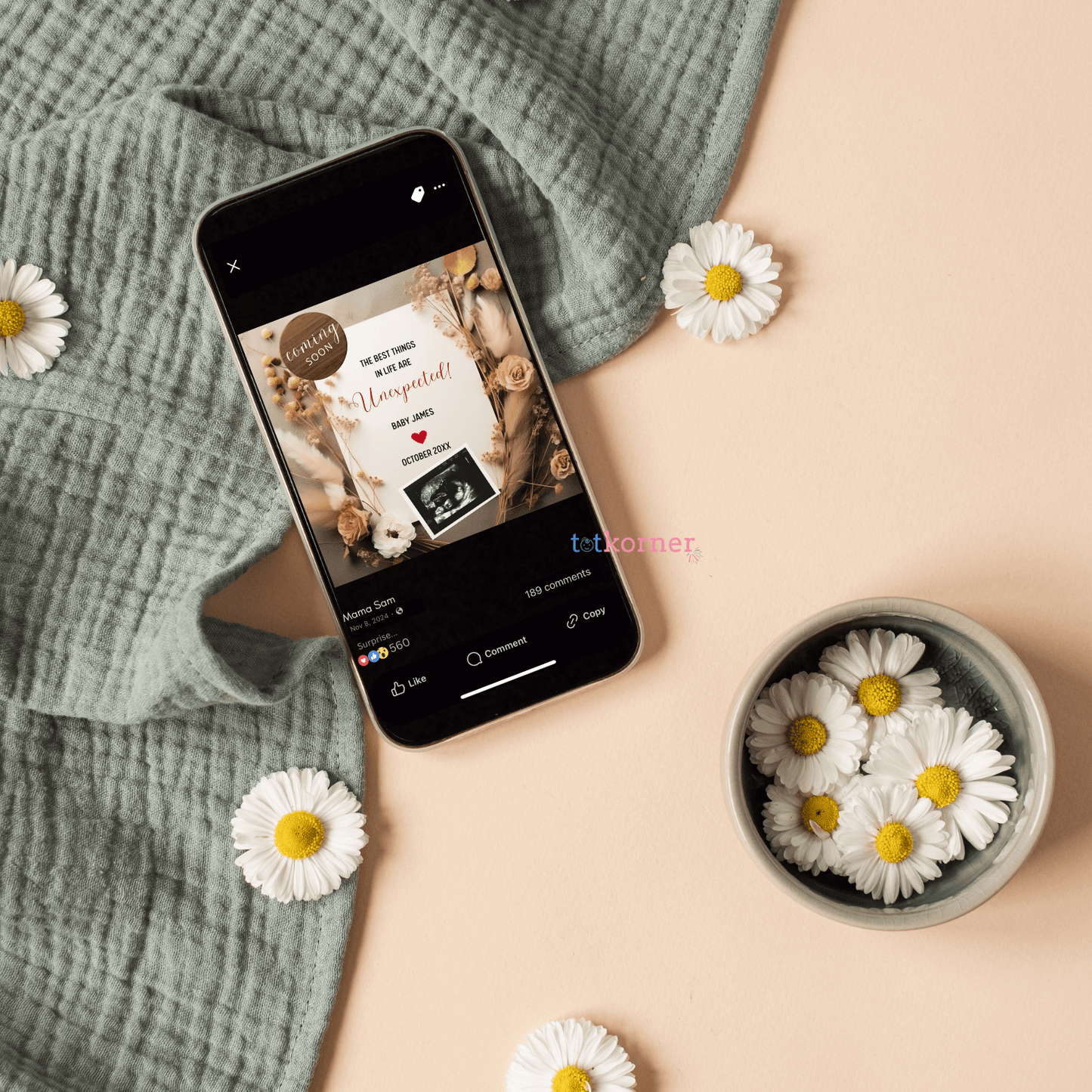 digital download baby gender reveal instant download, celebrating a baby