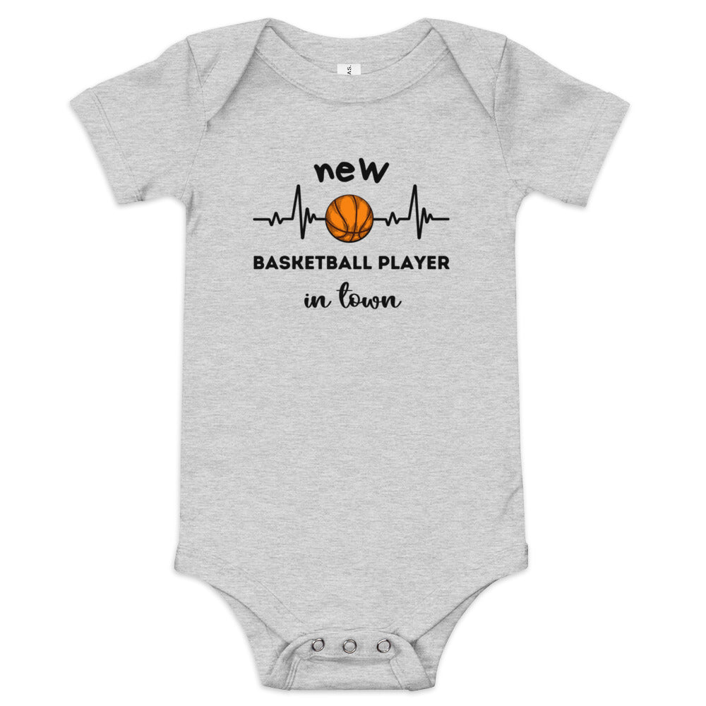 New Basketball Player in Town Baby Bodysuit