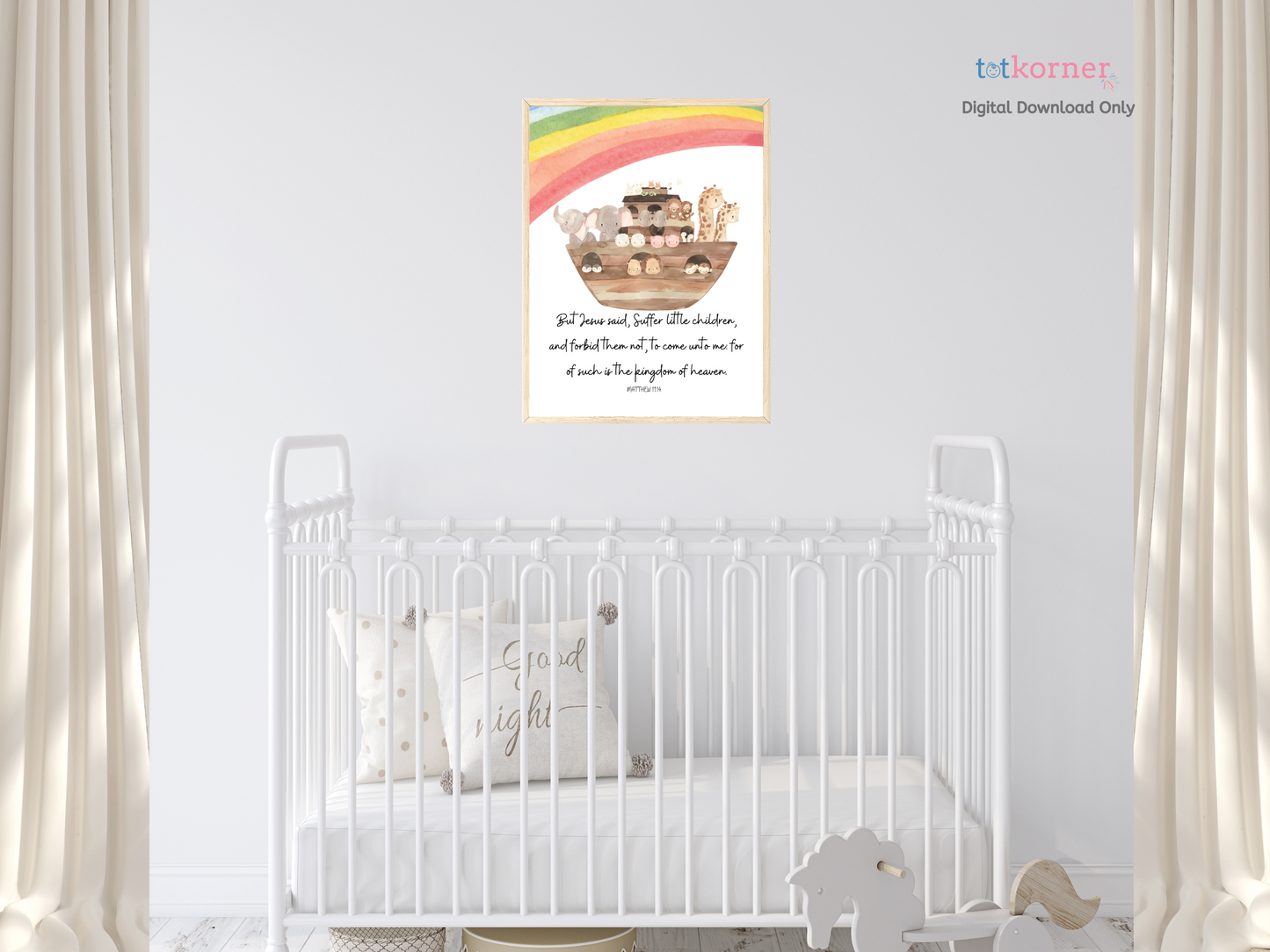 Let the little children come to me, bible verse nursery for children, kids nursery scripture wall art, christian nursery decor