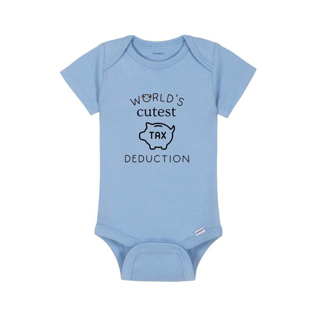 Funny Baby Onesie® Cutest Tax Deduction, Sarcastic Onesie® Baby Shower Gift, Cute Baby Onesie® Newborn Onesie, Baby Clothes, Baby Onesie