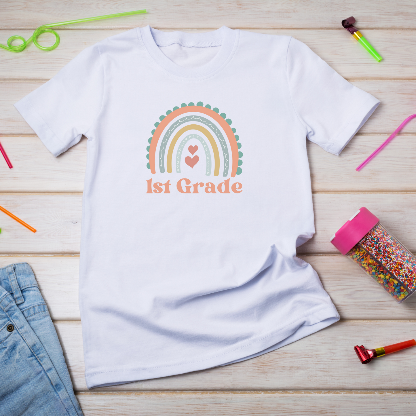 1st day of school outfit for the girls