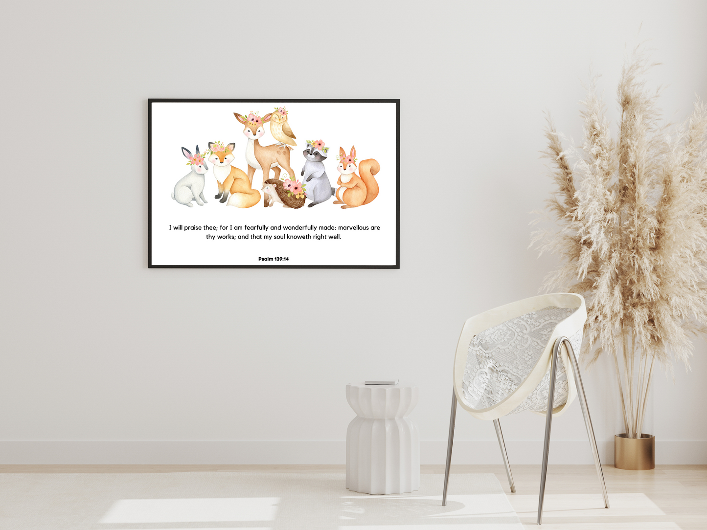 Psalm 139:14 KJV I will praise thee; for I am fearfully and wonderfully made: Marvellous are thy works; And that my soul knoweth right well. KJV: King James Version | psalm 139 14 kjv digital download wall art pdf | digital prints | kjv wall art