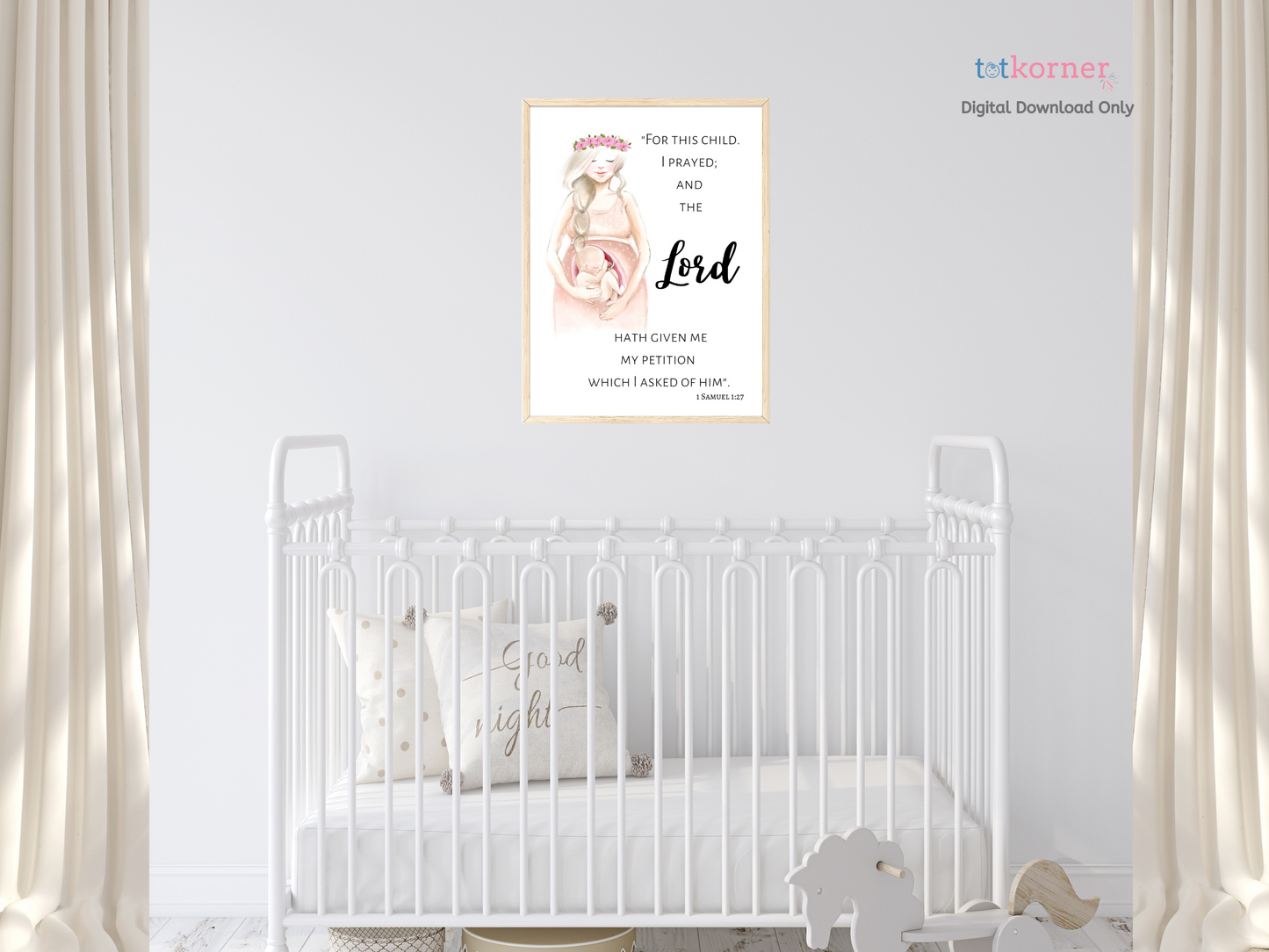 For this child I | Digital Christian I | bible verse svg for you I prayed | rose and sage | digital christian i | for this baby i have prayed pregnancy announcement | for this child we have prayed print | bible verse for this child I have prayed