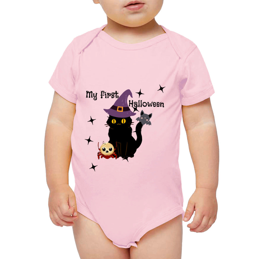 trick or treat baby bodysuit clothing, spooky, ghost funny, baby, kids onesie, Funny halloween baby, funny baby halloween costumes, baby halloween bodysuit, ghost, pumpkin fall baby, cute baby halloween funny baby trick or treat baby outfit ideas, one-of-a-kind baby clothes, baby gear, trick or treat baby clothes, halloween outfit trick or treat baby romper 1st halloween pink for girls