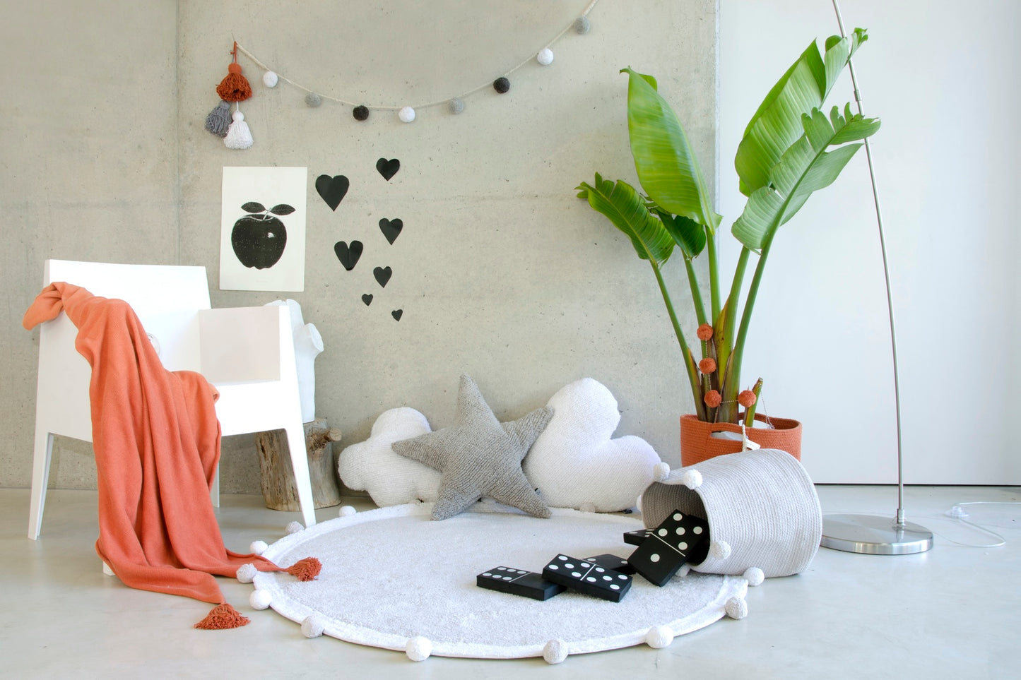 Bubbly Washable Rug (Soft Blue)