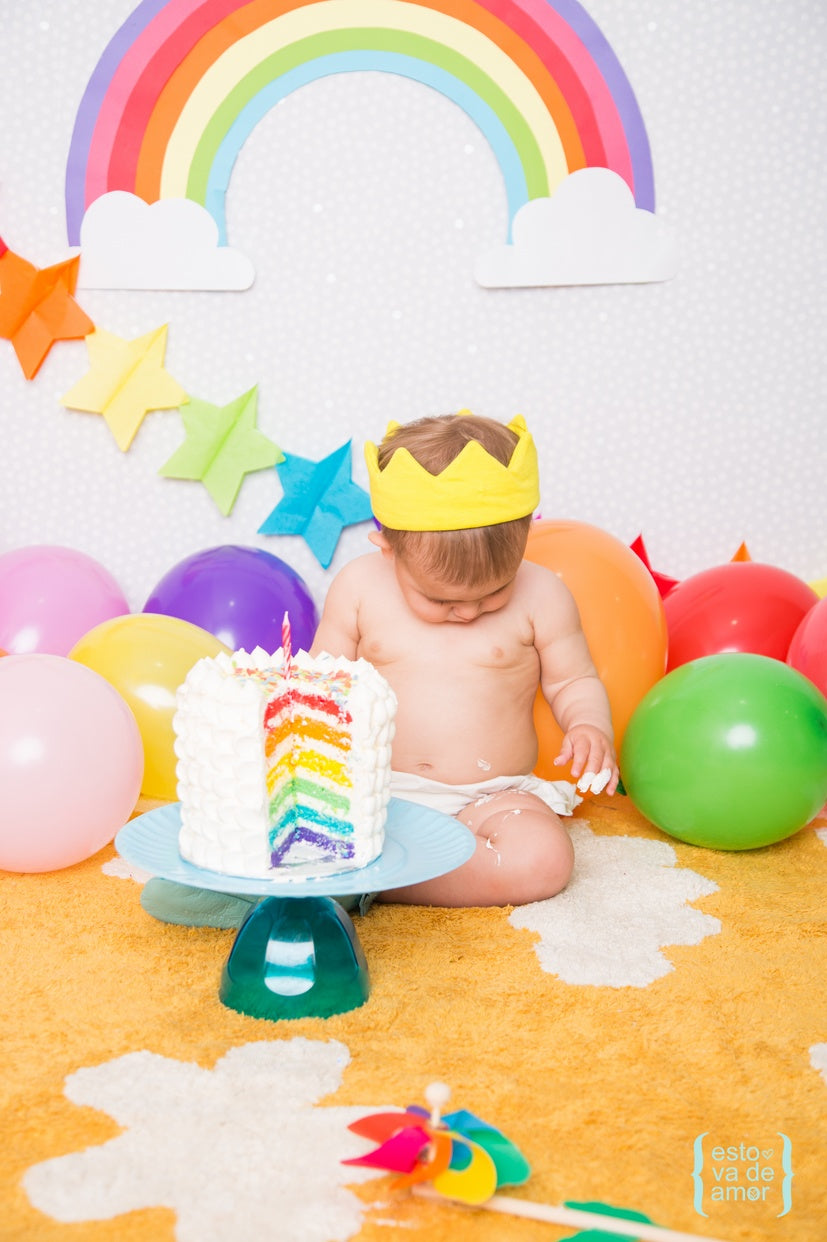 Clouds Washable Rug (Mustard)