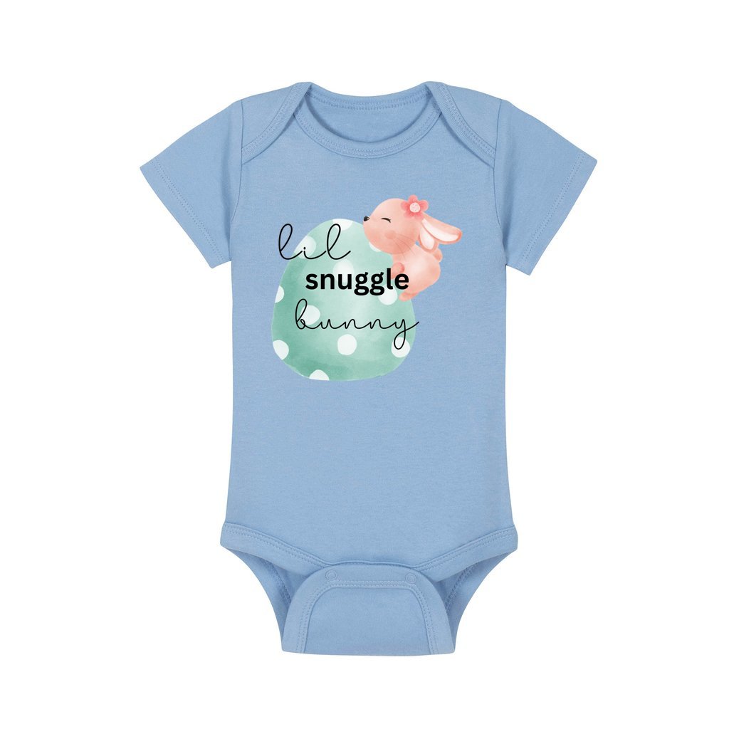 Easter baby clothes, baby easter romper, easter clothing, what to wear for easter, good gift for a baby's first easter, how do you celebrate Easter with a baby blue easter