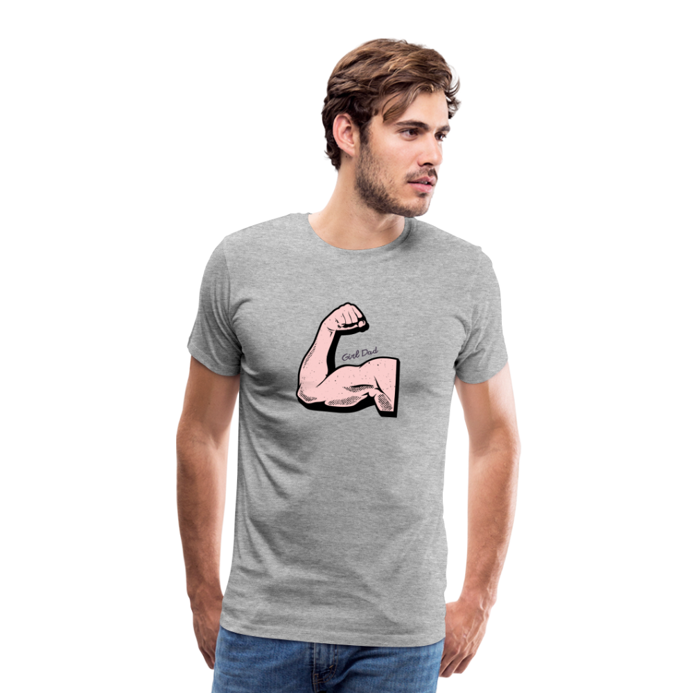 Girl Dad Men's Premium T-Shirt - heather gray, Best Dad of the world premium gift shirt, Birthday T-shirt, First Time Dad, For Father's Day, Birthday Gift, Father's Day gift ideas, father's day gift, cool father's day gifts, gifts for father's Day, Luxury father's day gifts, One of a kind Father's Day Gifts, thoughtful Dad Gifts,