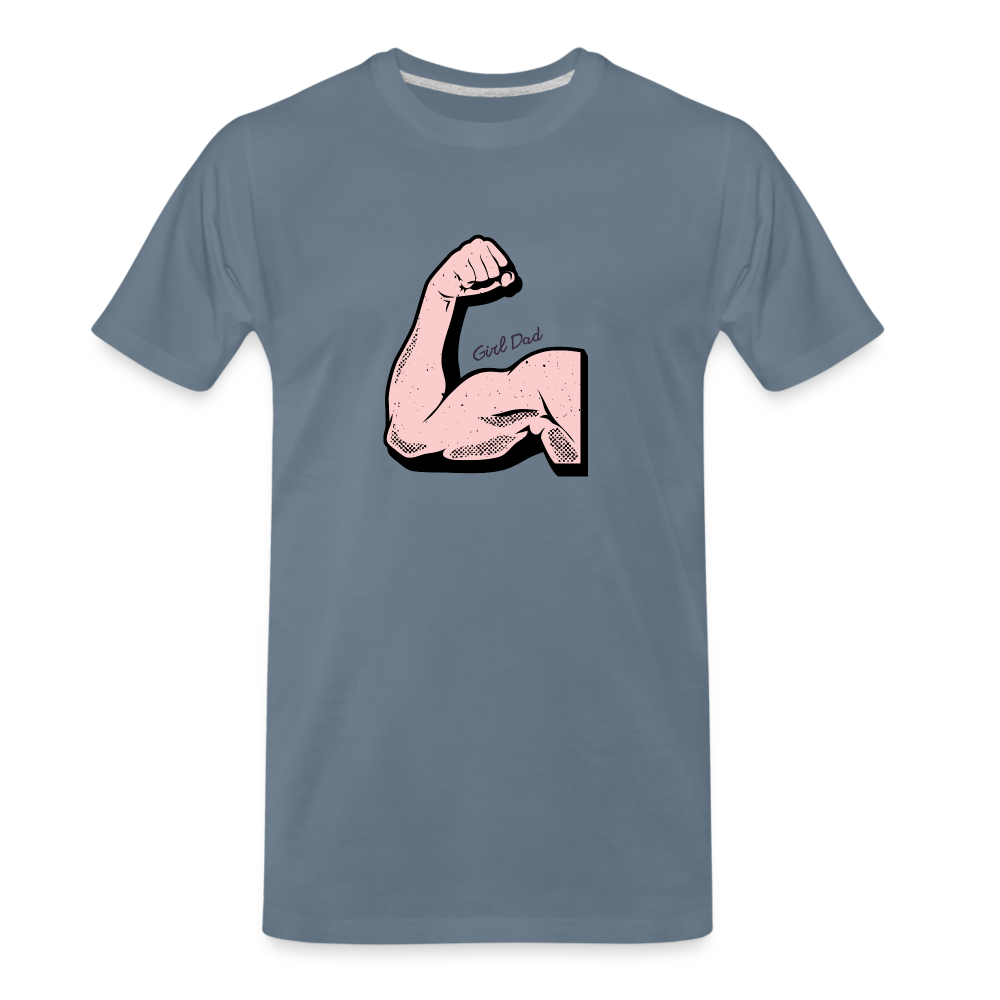 Girl Dad Men's Premium T-Shirt - steel blue