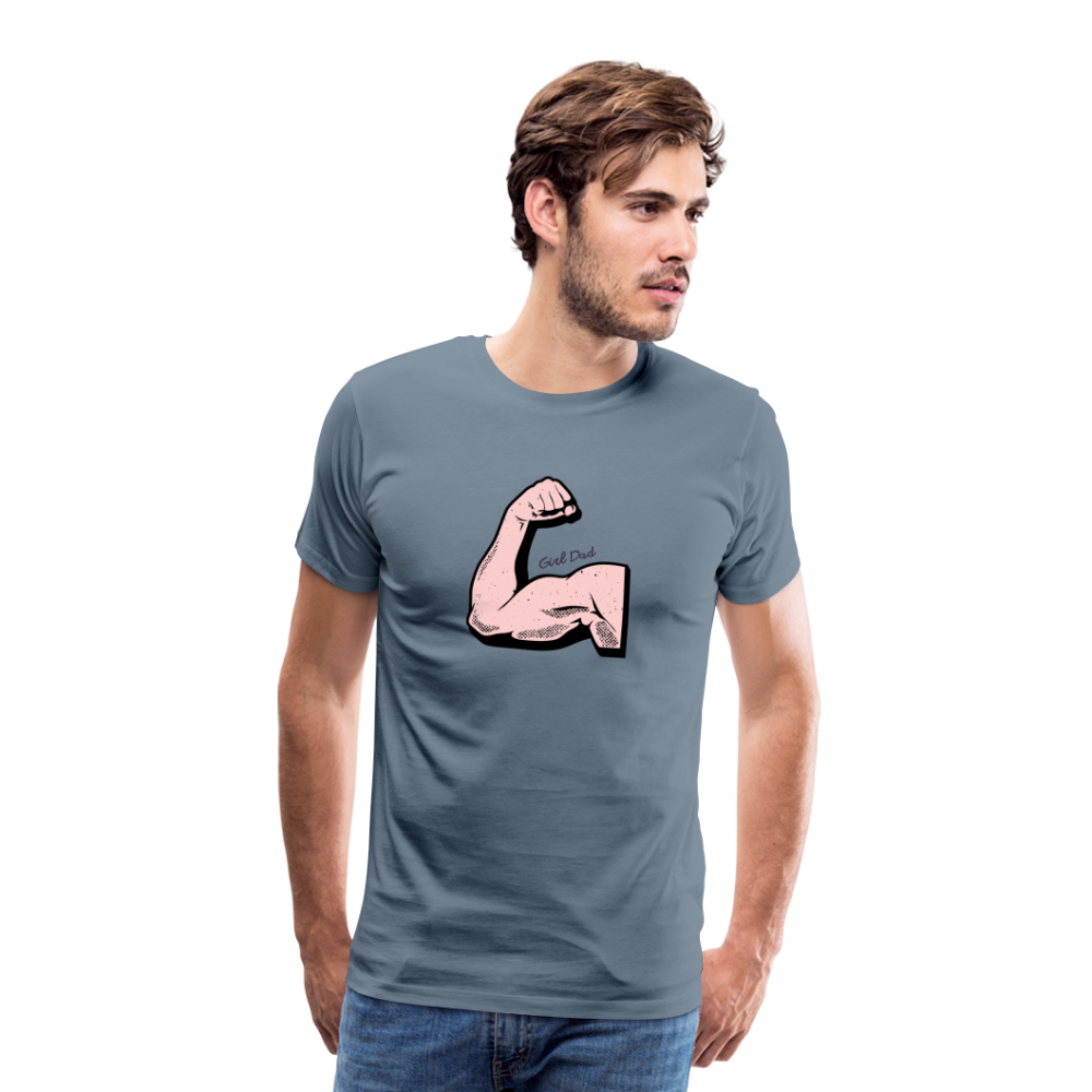 Girl Dad Men's Premium T-Shirt - steel blue
