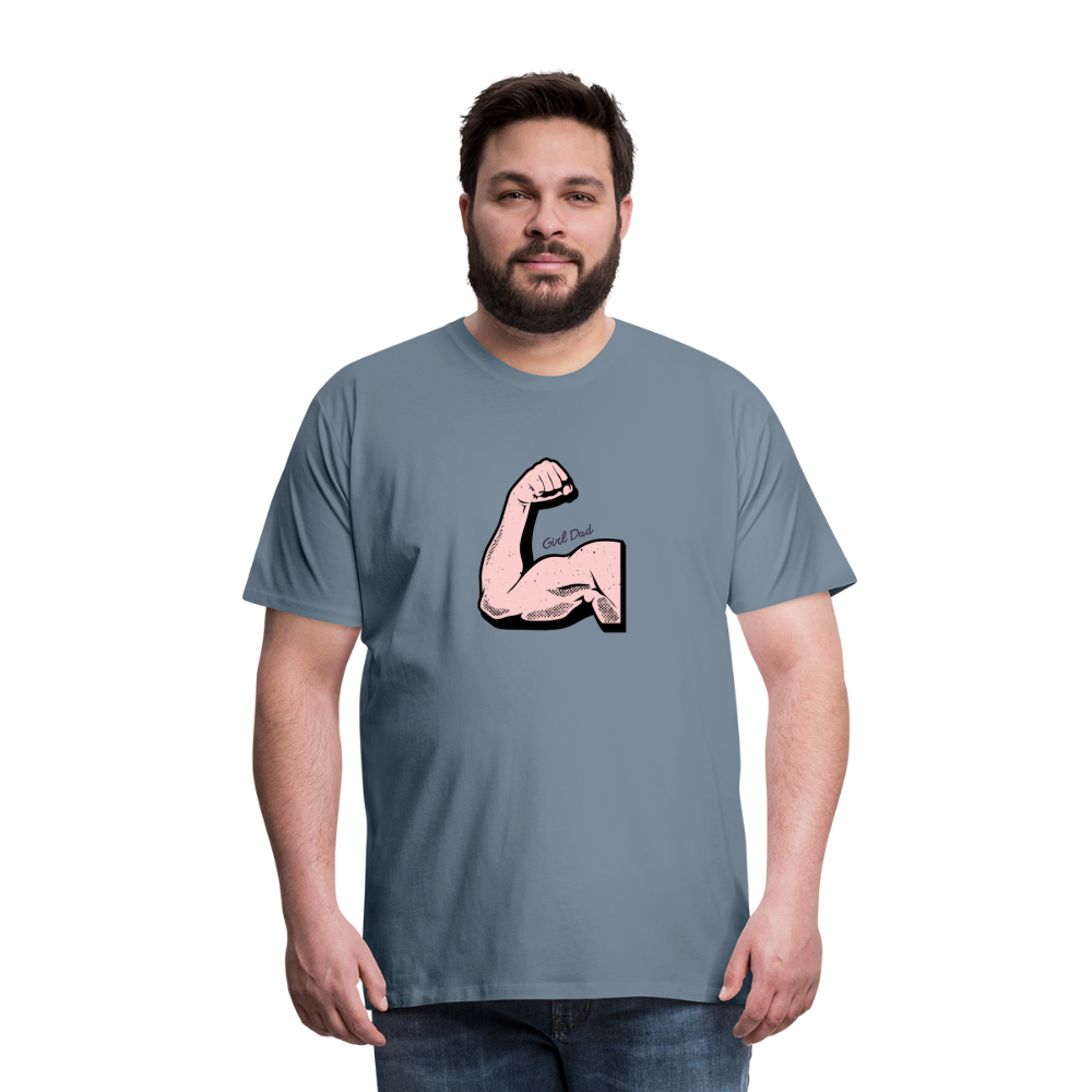 Girl Dad Men's Premium T-Shirt - steel blue