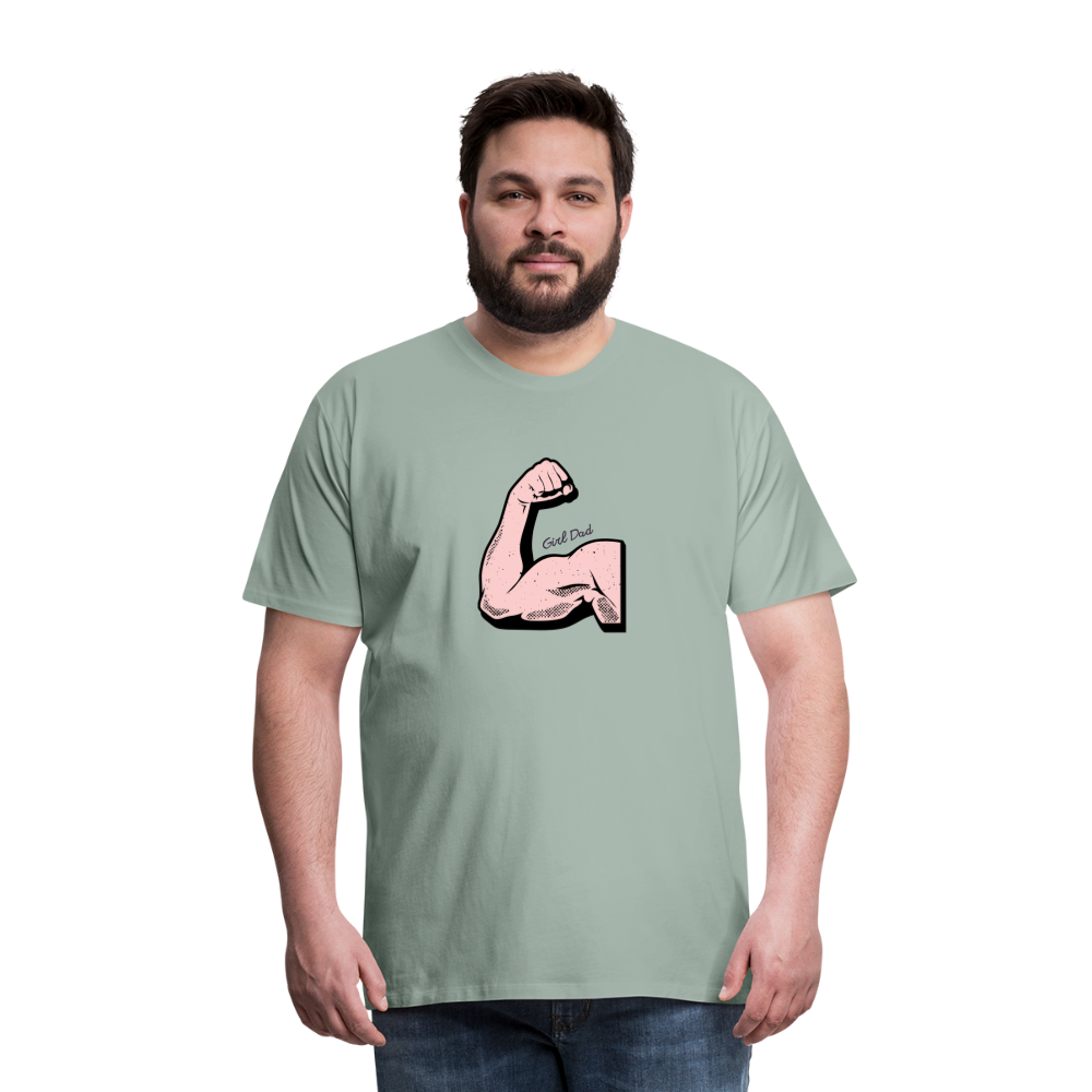 Girl Dad Men's Premium T-Shirt - steel green