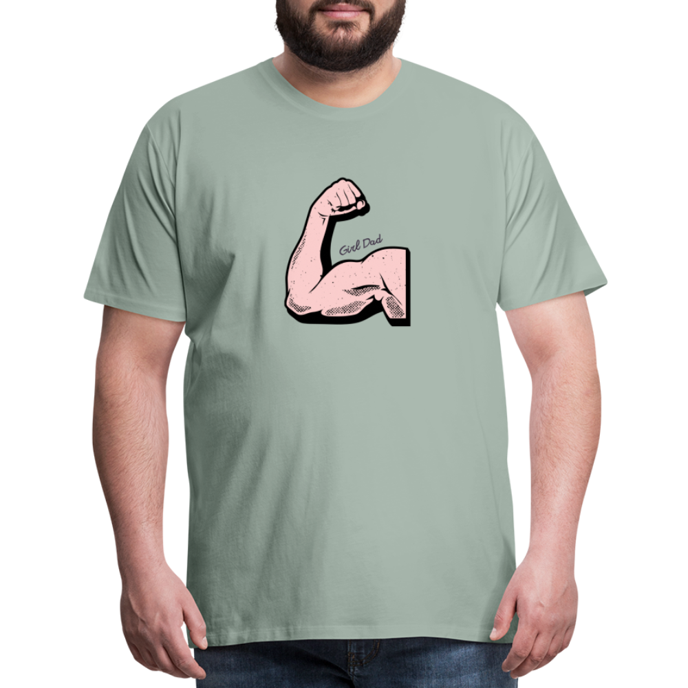 Girl Dad Men's Premium T-Shirt - steel green