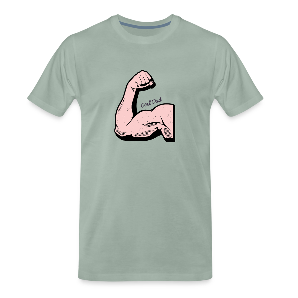 Girl Dad Men's Premium T-Shirt - steel green