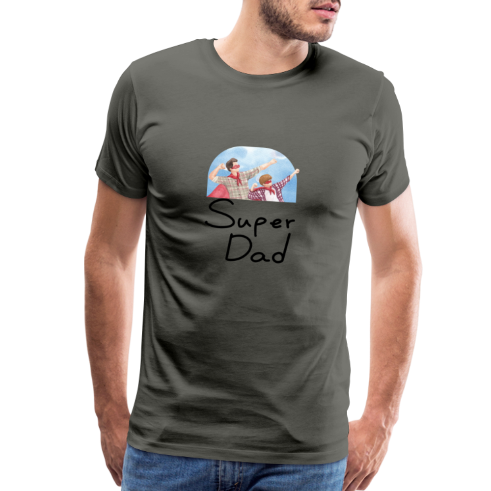 Super Dad Men's Premium Gift T-Shirt - asphalt gray