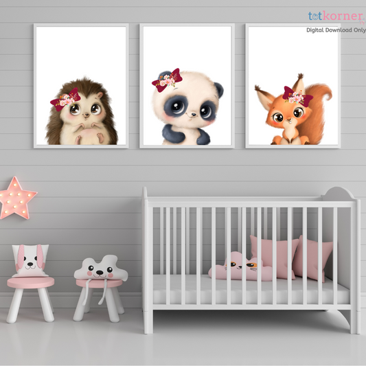 nursery wall art Woodland baby shower gift, baby decor, nursery wall decor ideas, baby nursery art wall decor, decor, download art, download frame, digital wall art nursery decor designs