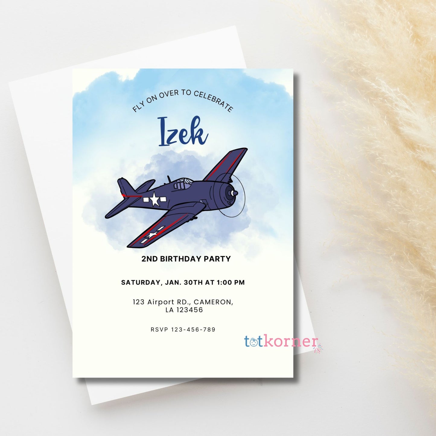 airplane birthday invitation, blue plane digital download, biplane, vintage, travel, time flies, , printable first birthday invitation, one birthday ideas