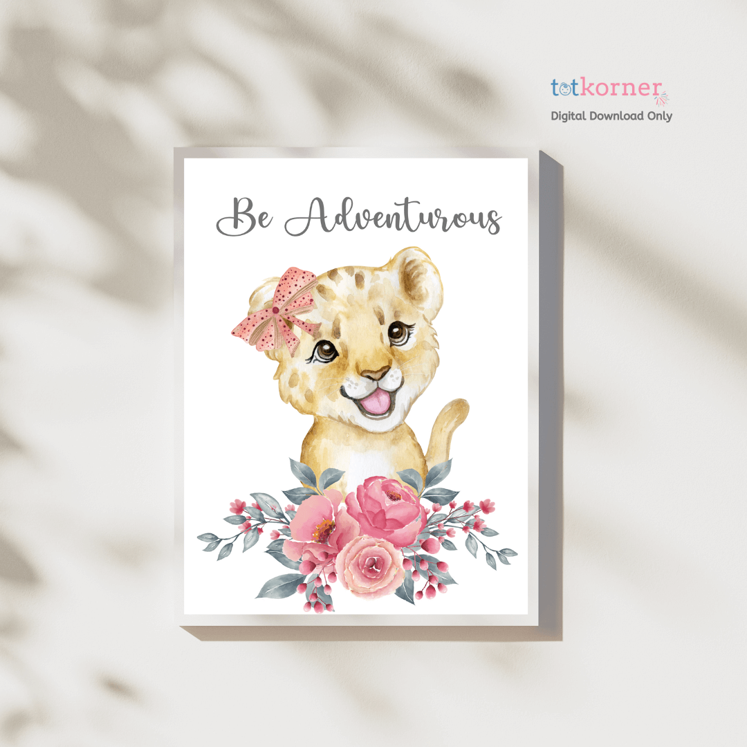 art site, digital wall art display, digital wall decor, digital art on etsy, digital art frame large, nursery decorating ideas, Printable Nursery, baby lion, baby pink animal, digital