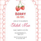 berry on top strawberry birthday invite