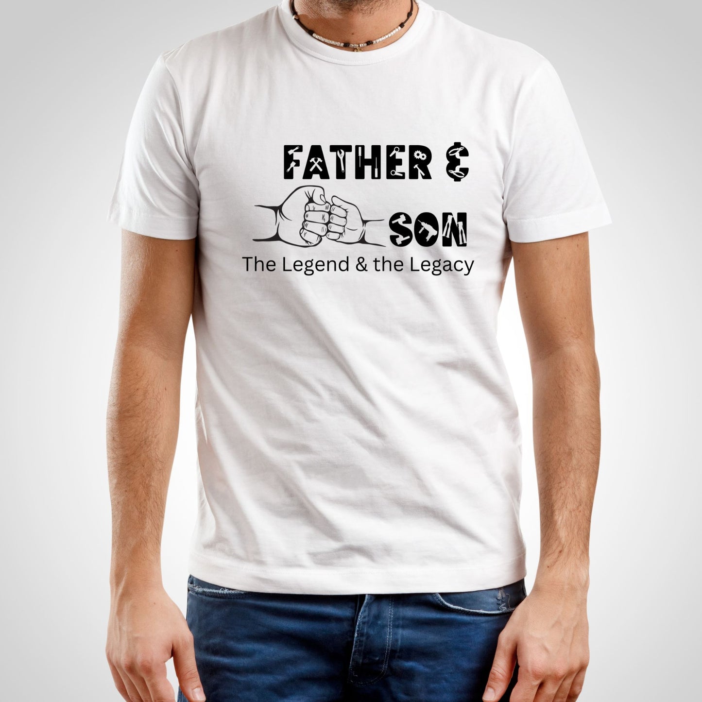 Father and son tee shirt graphic for men