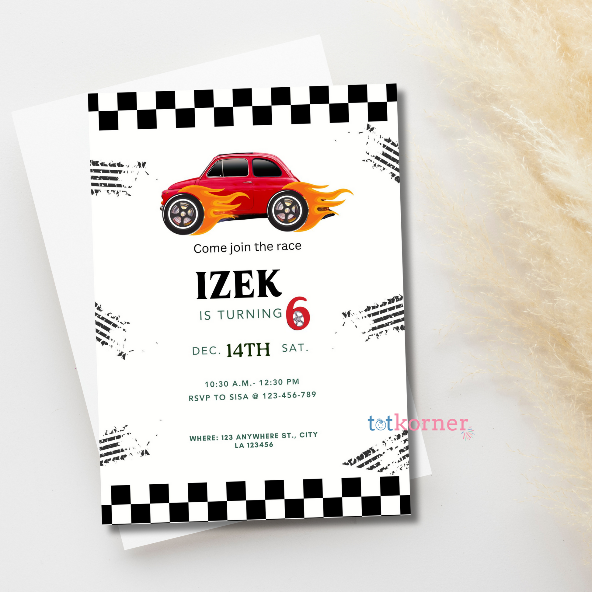 Hotwheels Car Birthday Invitation, Race cars, printable hot wheels, digital cars invites