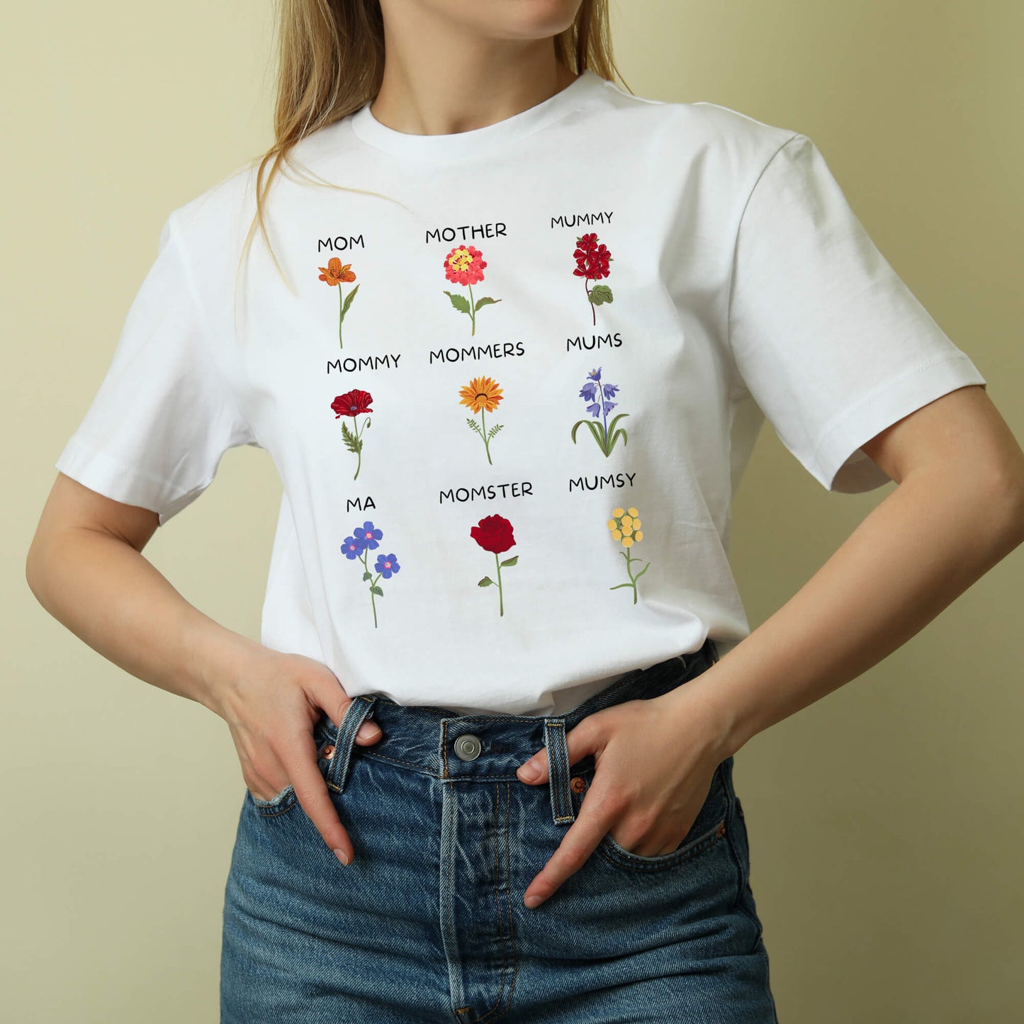 funny mom shirt, mother knows best, mothers day gift idea, unique inexpensive mother's day gifts, spring floral flowers different names of mom, floral flowers mama outfit