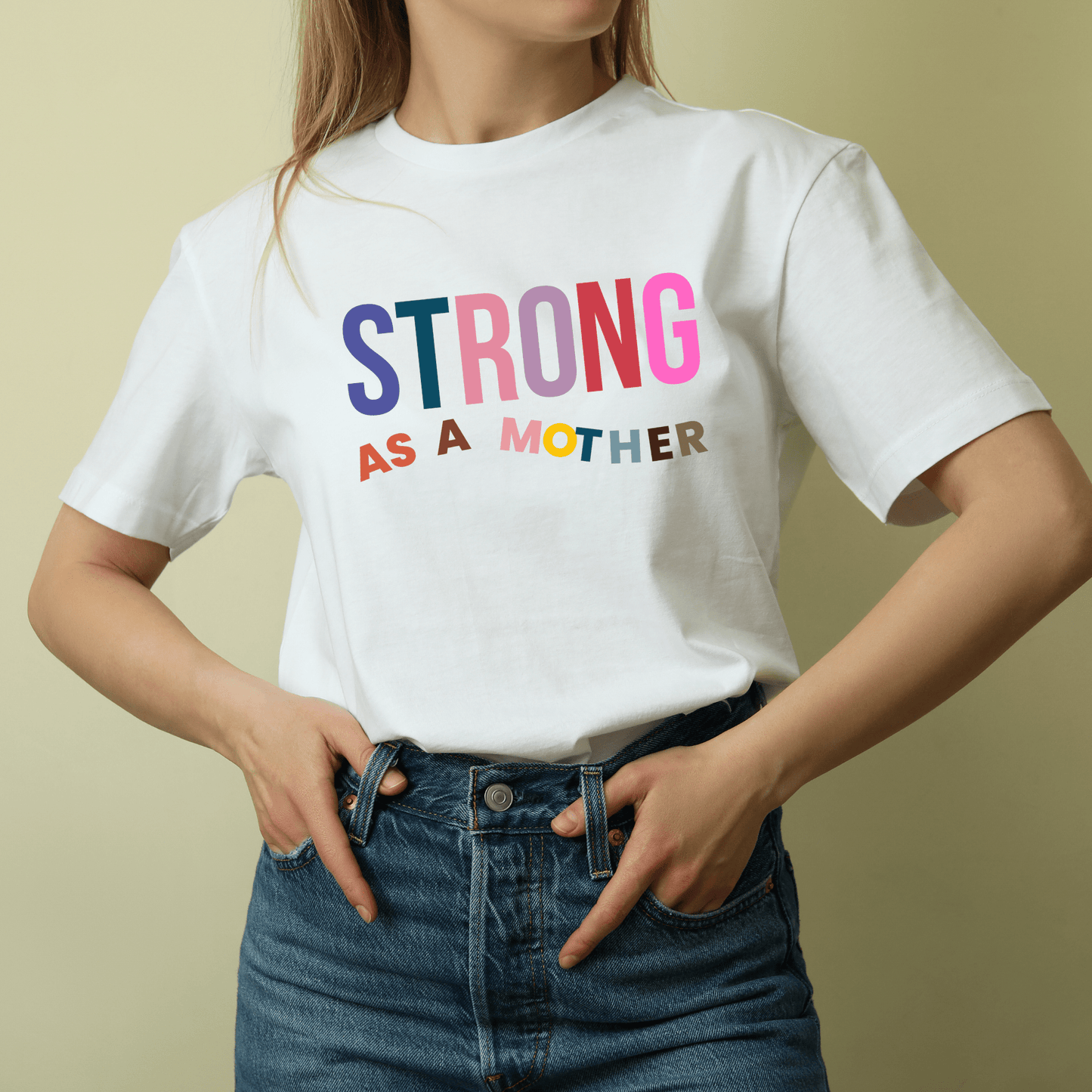 strong as a mother cute mothers day gift, unique for mom