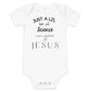 just a lil bit of science and a whole lot of Jesus funny baby outfit, IVF baby outfit, ivf baby gifts, baby gift ideas, ivf baby clothes, baby clothes outfit, ivf mom baby gift, ivf baby outfit ideas, ivfbaby outfit design, ivf baby outfit for boys, ivf baby outfit for girls, Baby onesie ideas, custom baby onesie