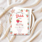 berry sweet party decorations printable, berry sweet birthday invite, strawberry first birthday printable
