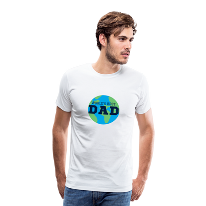 World's Best Dad Men's Premium T-Shirt - white, Unique Gift Ideas, Gifts for Dad, Unique Gift Catalog, best gifts for father's day, dad gifts ideas, gifts for dad, top deals on gifts, for dad who has everything gift, best gifts for dad, birthday gifts for dad,  Best gifts in the world, last minute gift for dad, presents for dads, dad's gift ideas for men, funny gift shirt for men, funny shirt, hilarious shirt