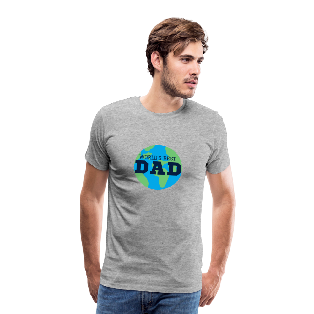 World's Best Dad Men's Premium T-Shirt - heather gray