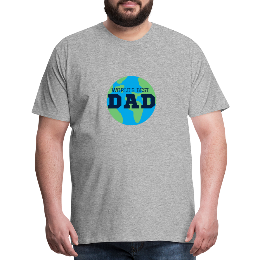 World's Best Dad Men's Premium T-Shirt - heather gray
