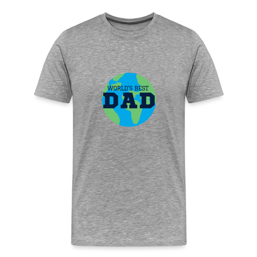 World's Best Dad Men's Premium T-Shirt - heather gray