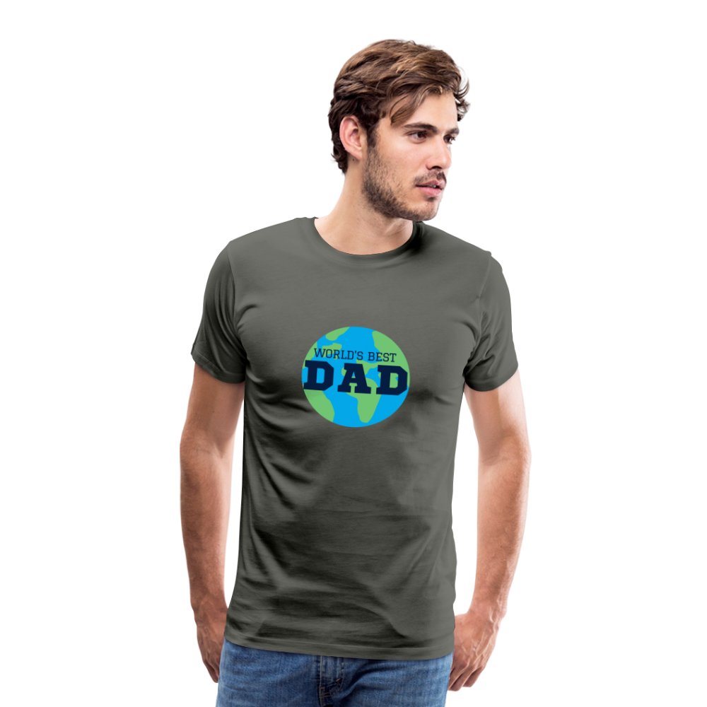 World's Best Dad Men's Premium T-Shirt - asphalt gray