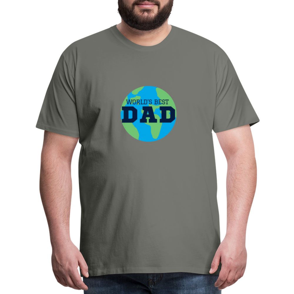 World's Best Dad Men's Premium T-Shirt - asphalt gray