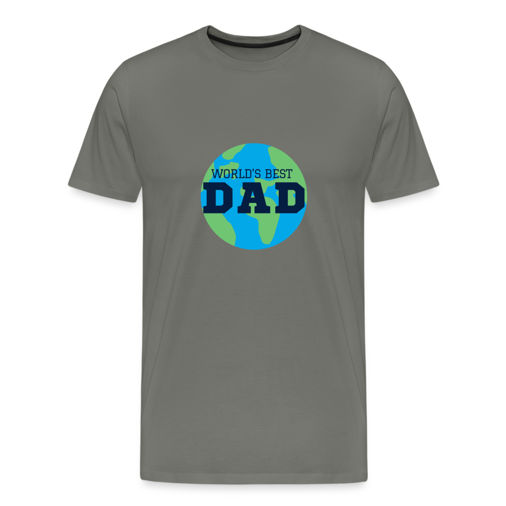 World's Best Dad Men's Premium T-Shirt - asphalt gray