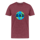 World's Best Dad Men's Premium T-Shirt - heather burgundy
