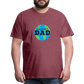 World's Best Dad Men's Premium T-Shirt - heather burgundy