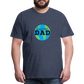 World's Best Dad Men's Premium T-Shirt - heather blue