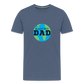 World's Best Dad Men's Premium T-Shirt - heather blue